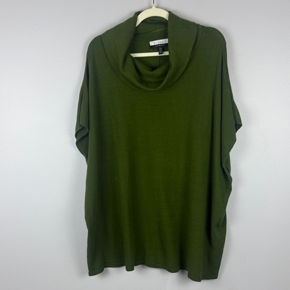Eloquii Green Elegant Lagenlook Oversized Cowl Neck Sweater Size 14/16 - Picture 2 of 7